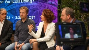 Monique Calisti at the InterDigital 5G Verticals panel for FLAME