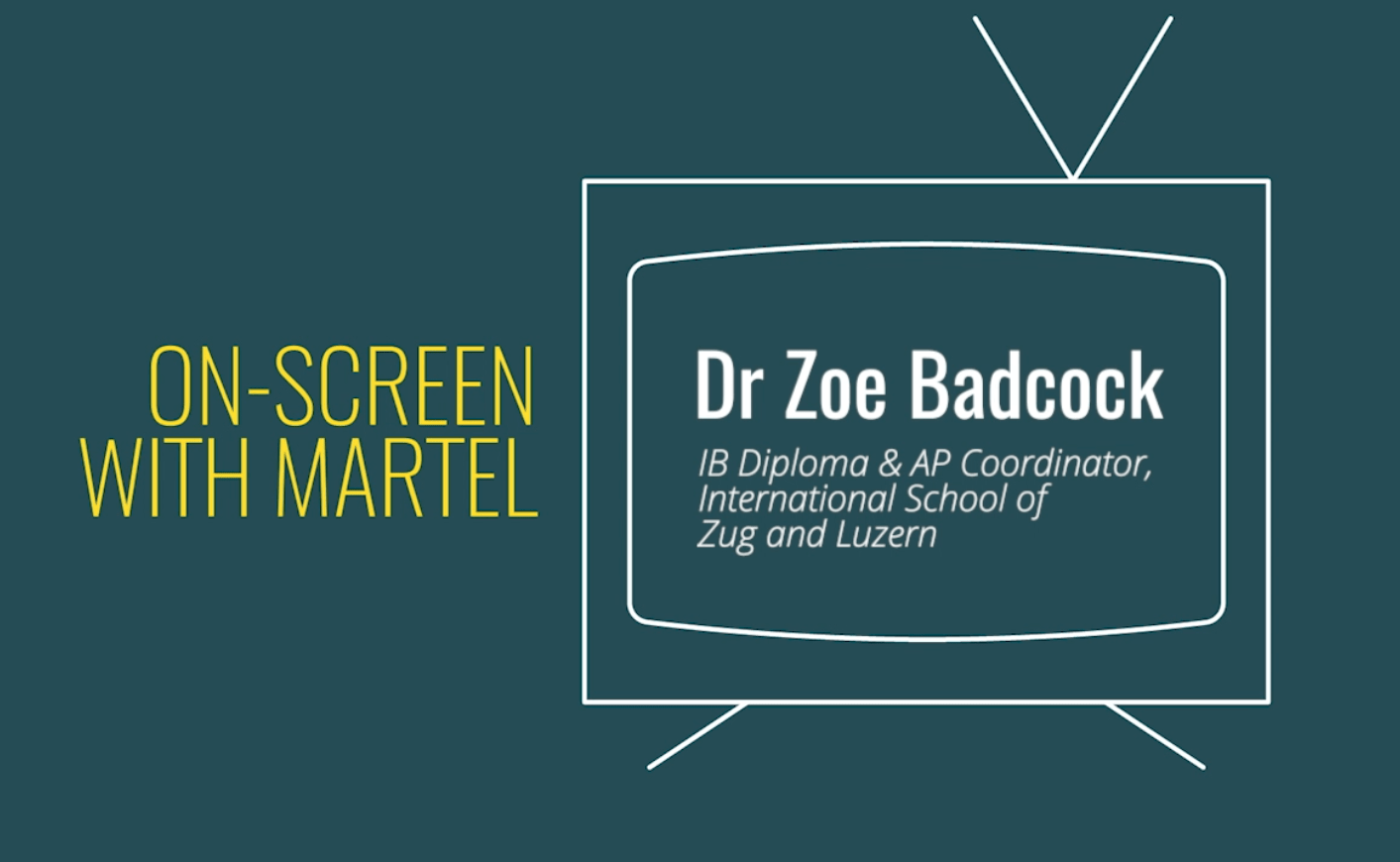 on-screen with Martel