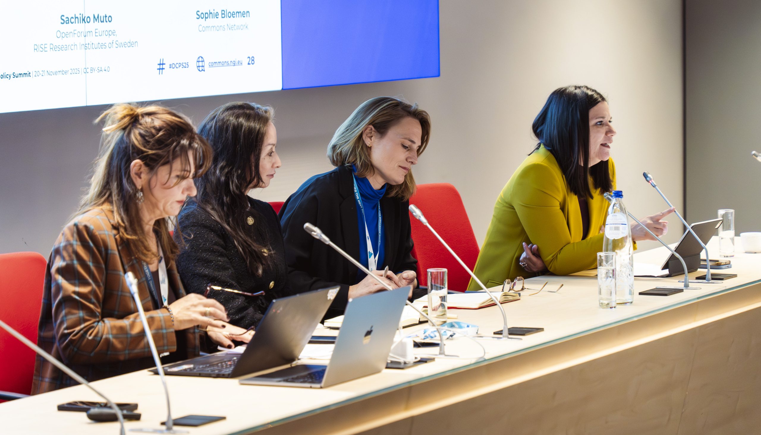 NGI Commons "Digital Commons policy Summit" - Monique Calisti, Fabrizia Benini, Benjamin BögelNGI Commons "Digital Commons policy Summit" - Monique Calisti, Sachiko Muto, Sophie Bloemen, Gemma Carolillo